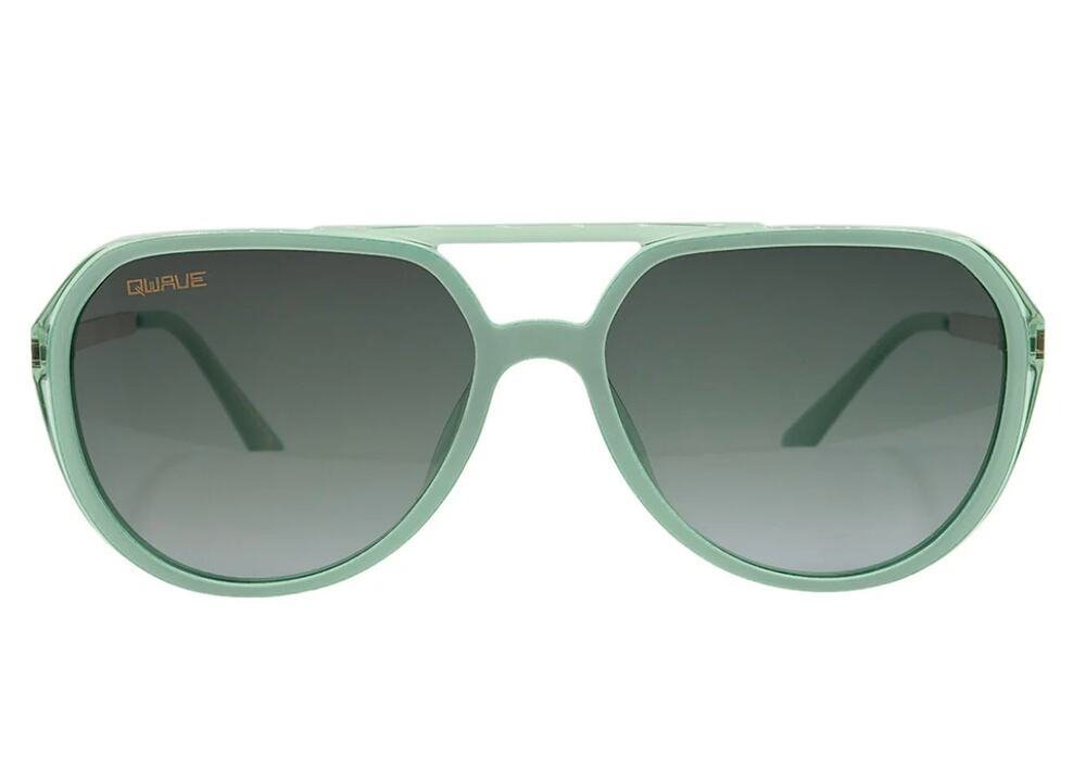 Women's Crystal Seafoam Gradient Lens Tactical Side Shields Sunglasses New